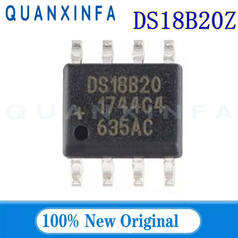5PCS DS18B20 Temperature Sensor Thermometer 18B20 TO-92 DS18B20U MSOP-8 DS18B20Z SOP8
