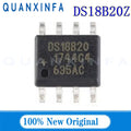 5PCS DS18B20 Temperature Sensor Thermometer 18B20 TO-92 DS18B20U MSOP-8 DS18B20Z SOP8