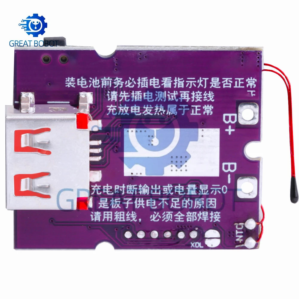 22.5W Power Bank Bidirectional Fast Charging Mobile Power Module Circuit Board With Digital/Light Type-C USB Suppor PD/QC3.0 2.0