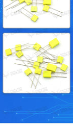 10PCS 100V Correction Capacitor Polypropylene Safety Plastic Film 100V 1nF ~ 470nF 100nf 220nf 10nf 47nf 22nf 1nf 0.47uf 0.1uf