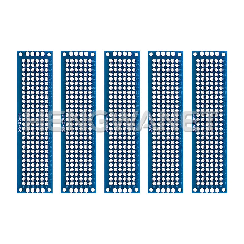 2x8cm 3x7cm 4x6cm 5x7cm 7x9cm Prototype BoardsBlue Circuit Perfboard Double Sided Circuit Boards DIY Electronic Kit