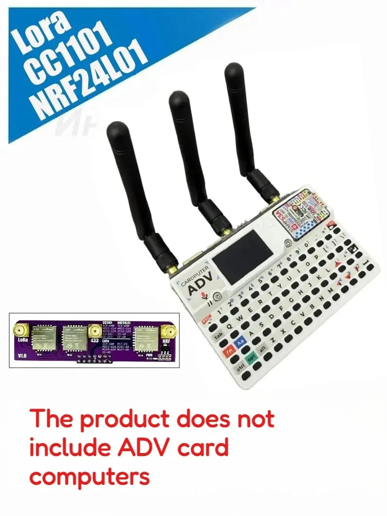 Applied to M5Stack CardPuter ADV Lora, CC1101, NRF24L01 three in one accessories