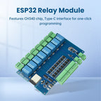 ESP32 RS485 Modbus Wifi Bluetooth Relay Optocoupler Isolation Module Tyep C 4/8 Channel Relay Module DC 9-24V