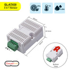 3-in-1 Atmospheric Temperature Humidity Barometric Pressure Sensor Transmitter Demo Set Range 0-120kPa FRS485 Modbus RTU