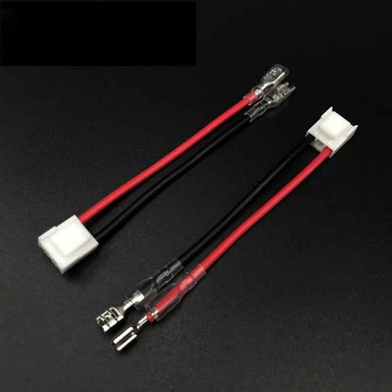 10pcs VH 3-P Open Barrel 3A 2Pin Hollow to 2.8mm/4.8mm/6.3mm Spring Spade Tab Terminal Double-Ended 18AWG 30cm Cable Assembly