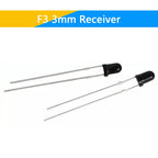 10Pairs F3 3mm F5 5mm 940nm LEDs Infrared Emitter and IR Transmitter Receiver Diode Diodes 301A Infrared to tube For Arduino