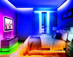10m 30m 100m 220V LED Neon RGB Strip Light with 1500W EU Power Plug Dimmable Led Ribbon Waterproof For Outdoor Garden Lighting