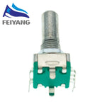 10pcs Rotary encoder,code switch/EC11/ audio digital potentiometer,with switch,5Pin, handle length 20mm