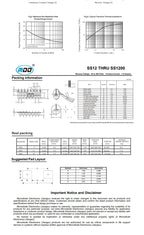SMD Schottky Diode SS14 SS24 SS34 SS54 SMA Package 1A 2A 3A 5A 40V  50pcs/100pcs/200pcs/500pcs