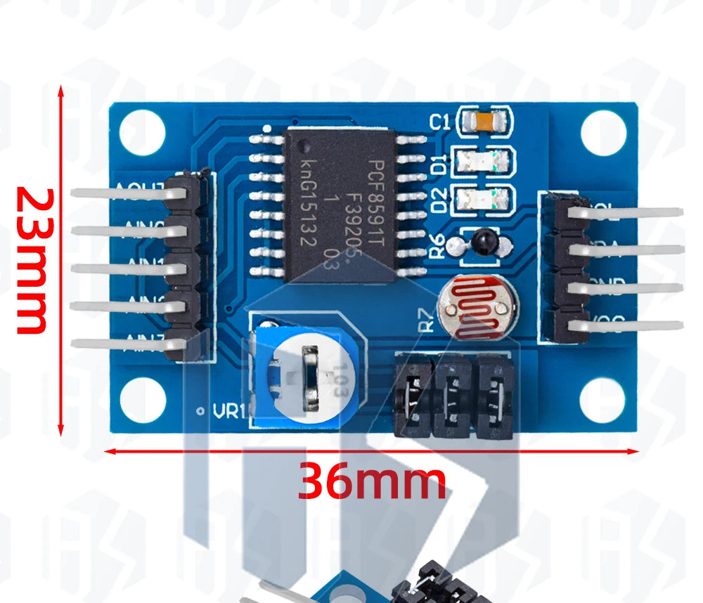 PCF8591 AD / DA Conversion of to Digital /Digital-to- Converter Module Temperature Illumination