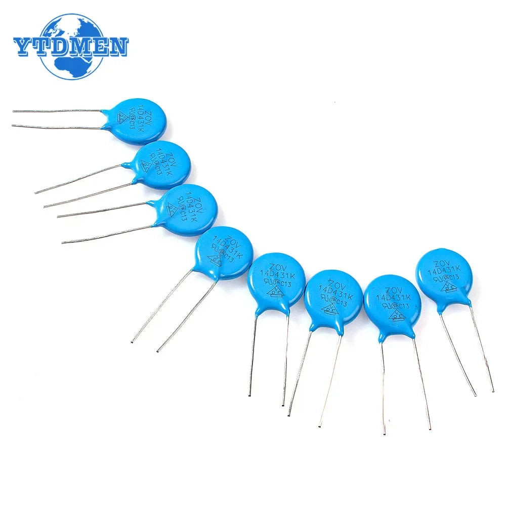 120PCS Varistor Resistors Electronic Kit 7d471k 7d431k 5d471k 7d391k 10d471k 10d431k 10d391k 14d471k 14d431k 10d241k 12values*10