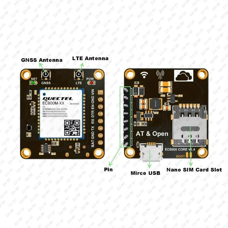 Quectel EG800AK Core Board 4G Full Netcom CAT1 Module DTU Internet of Things Communication EG800Z Internet Access Module