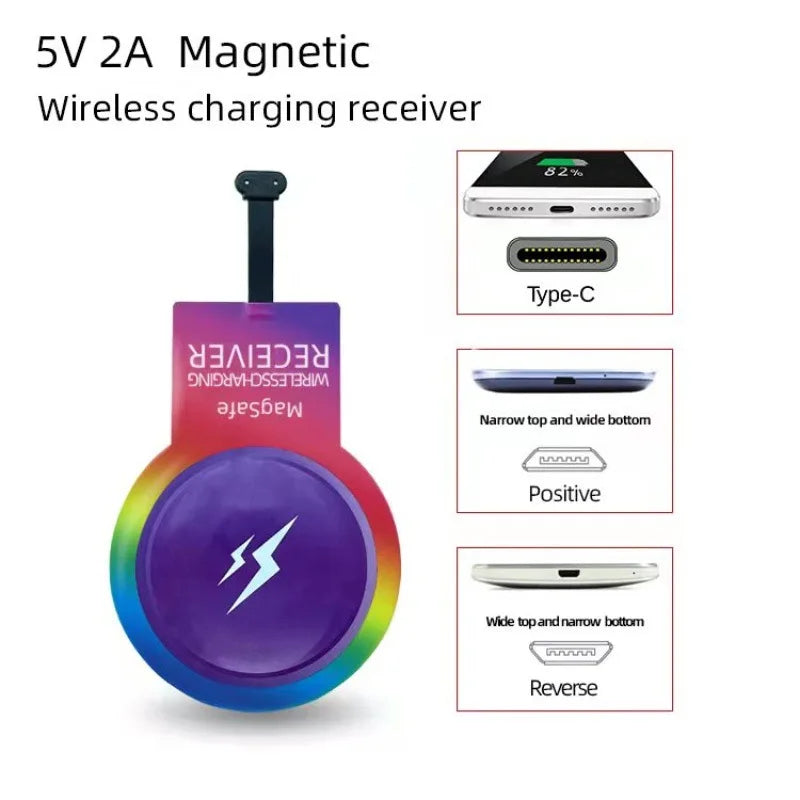 Wireless Charging Fast Charger Receiver Coil 10W 5V 2A Universal USB Type C Type-C Port Charge For Huawei P20 P10 Samsung Xiaomi