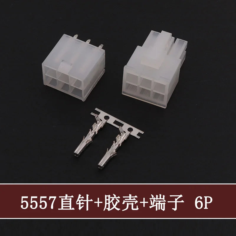 5Sets Molex 4.2mm Automotive Wire Connectors Plug 5557 Series RA Wafer Female Terminal 2-24P Housing for Electrical Wiring