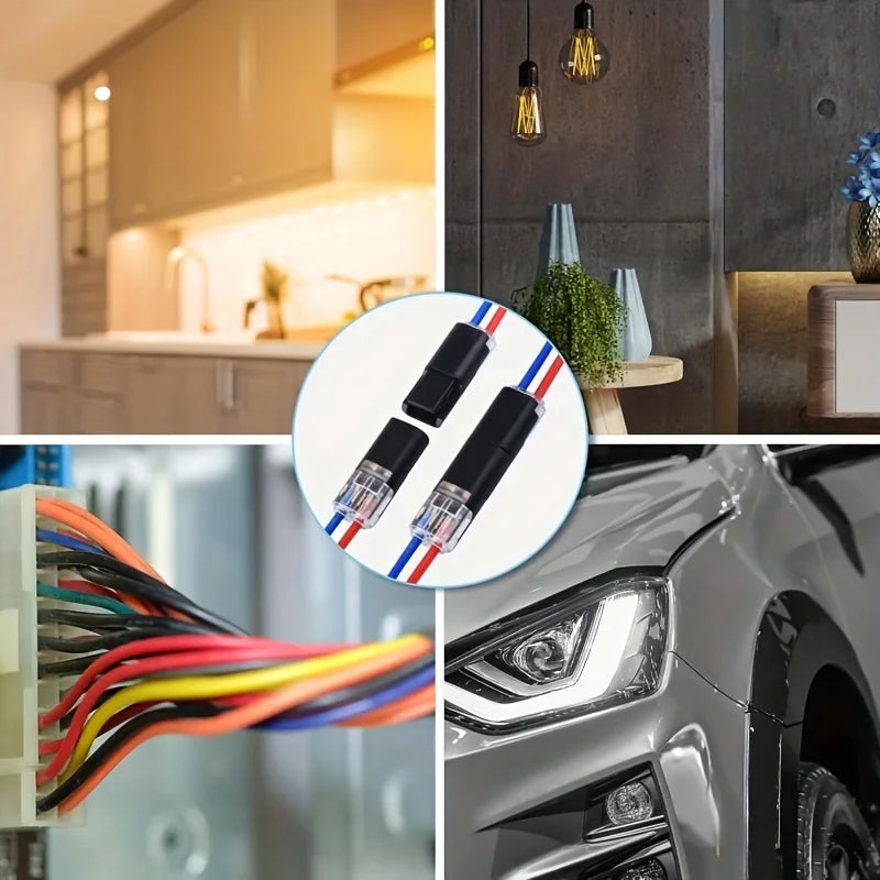 Electric Wire Connector No Stripping Quick Cable Connectors Detachable Automotive Terminal Connector LED Cable Buckle Connector