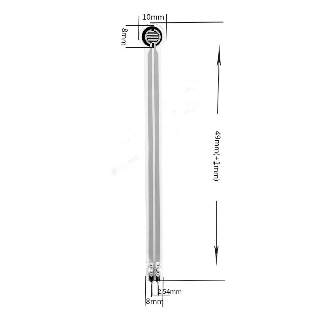 FSR402 RFP602 Resistive Film Pressure Sensor Robust 10 Million Actuations Force Sensitive Resistor Pressure Switch 1KG 2KG 5KG