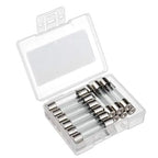 50pcs 5x20mm 4A Medium Blow Fuse 220V Mains, Time-Delay Overcurrent Protection Fuse Compatible with IEC Power Inlet