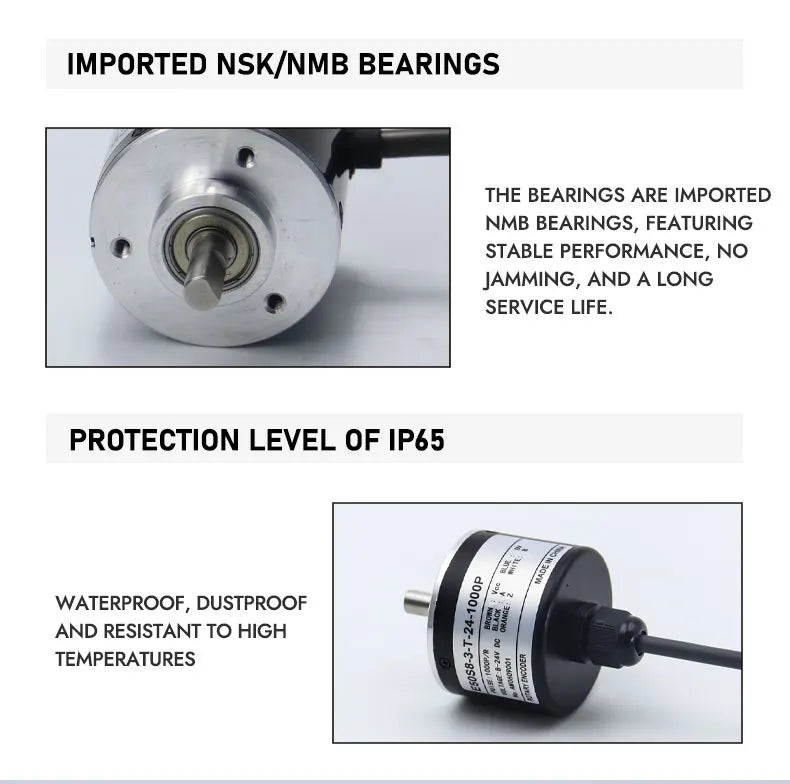 Optical rotary encoder E50S8 NPN  Photoelectric Incremental Rotary Encoder DC 5V 24V open collector output