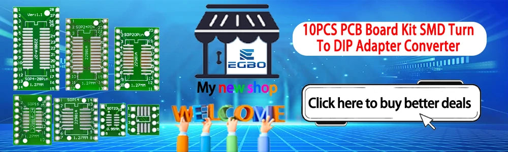10PCS PCB Board Kit SMD Turn To DIP Adapter Converter Plate SOP MSOP SSOP TSSOP SOT23 8 10 14 16 20 28 SMT To DIP