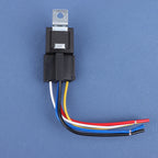 12V 40A Car Truck Auto Automobile Automotive Relay With 5 Pin Socket 5 Wires For Car GPS Lamplight Fan Air Condition
