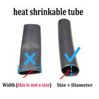 1M 2:1 7 Colors 15mm 20mm 30mm 35mm 40mm 60mm 80mm 150mm 180mmHeat Shrink Heatshrink Tubing Tube Wire Dropshipping
