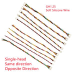 5pcs GH1.25 2P/3P/4P/5P-10 Pin JST GH 1.25 Single Double Head Connector with 150mm Soft Silicone Cables for Pixhawk Pixhack GPS