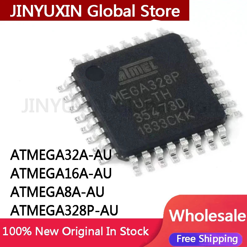 5-100Pcs ATMEGA8A ATMEGA8A-AU ATMEGA8A-AUR TQFP-32 AVR microcontroller MCU chip IC Chip In Stock Wholesale