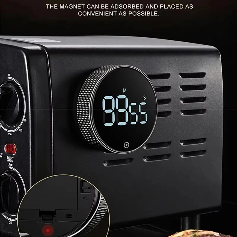Magnetic Kitchen Timer Digital Timer Kitchen Shower Study Stopwatch LED Counter Alarm Remind Manual Electronic Countdown