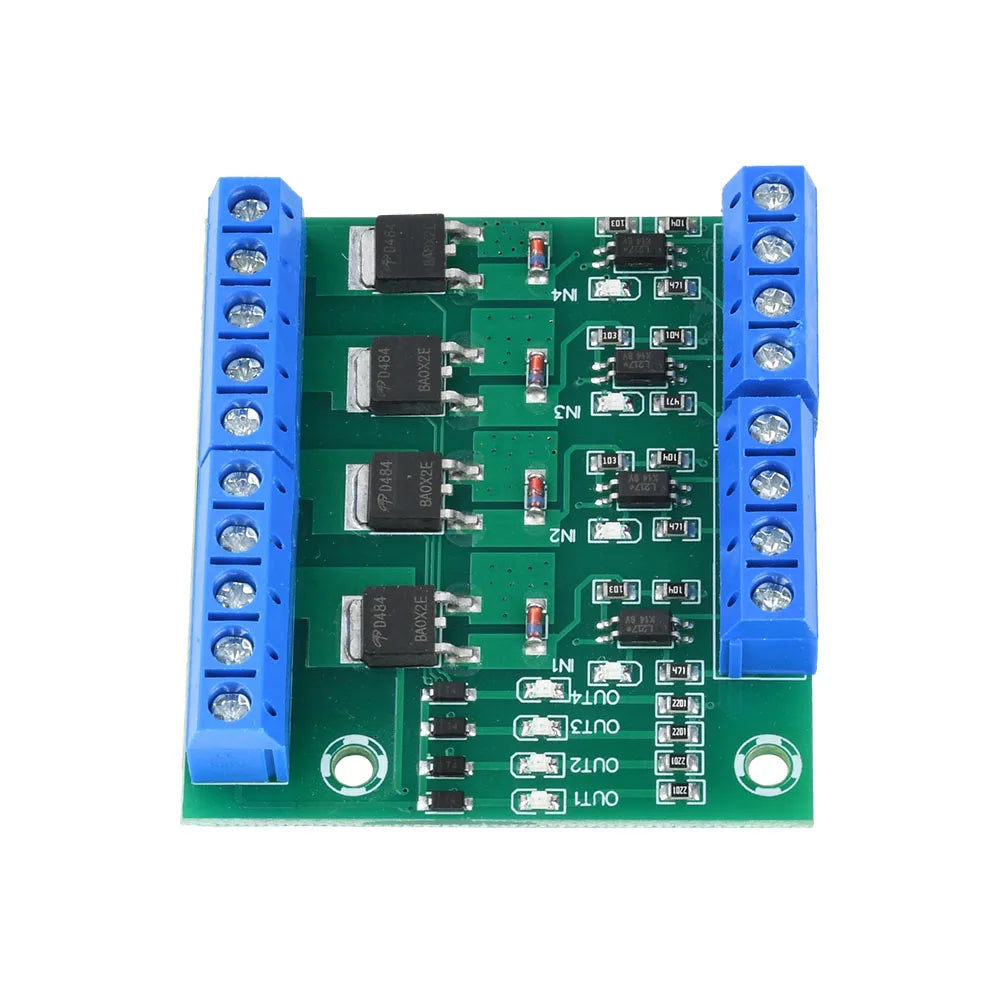 DC 3.7V~27V Optocoupler Isolated Driver Module 4 Channel MOS Tube FET Pulse Trigger Switch Controller Board for Motor LED Light