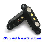 1-10sets 2A DC Magnetic Pogo Pin Connector 2Pin 3Pin 4Pin  5Pin Pogopin Male Female Spring Loaded DC Power Socket 2P 3P 4P 5P