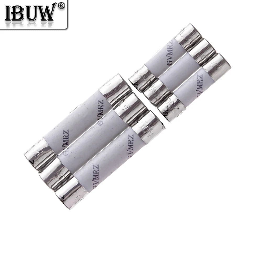 10PCS 3A 3.15A 0.1A 0.25A  4A-30A 1A 1.5A 6X30MM 5X20MM Fast Blow Ceramic Fuse 5*20mm 250V 2A 2.5A  Slow Break The Fuse Tube 