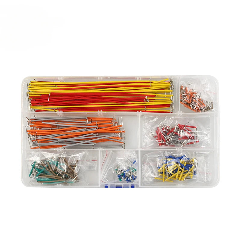 140/350/560/840Pcs U Shape Solderless Breadboard Jumper Cable Wire Kit For PCB Bread Board Prototyping Circuits, For DIY