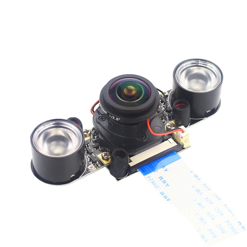 Raspberry Pi Night Vision Camera with 2 Infrared Light 5MP OV5647 Webcam 75 175 IR-CUT Camera for Raspberry Pi 4B 3B+ 3B Zero