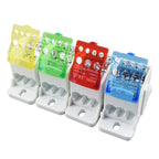 Terminal Block UKK80A UKK125A UKK160A Electric Wire Connector 1 in many Out Din Rail distribution Wiring Accessories Blue Yellow