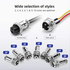 GX16 Aviation Plug Socket with Wire 2/3/4/5/6/7/8/9/10 Pin Female to Female Cable Connector 250V 4~7A  Abutment Aviation Joint