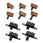 20Pcs SPDT 1P2T Slide Switch Mini Toggle Switch 2 Position 3 Pin On-Off DIP for DIY Power Electronic Projects PCB DC 50V 0.5A