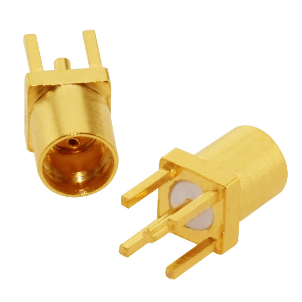 1PC MCX MMCX Male Female PCB Mount Straight RF Coax Connector Right Angle 90-Degree Goldplated Welding Terminal New