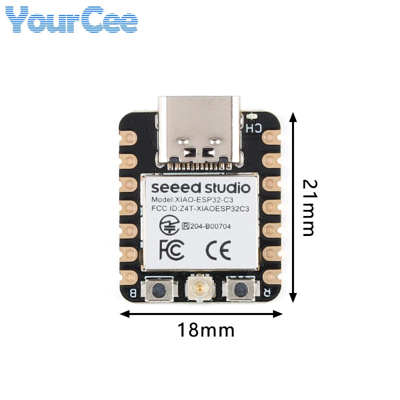10pcs/1pc ESP32C3 Seeed Studio Seeedstudio XIAO BLE WIFI Wireless Development Board Module ESP32 Tiny MCU 4MB 400KB  For Arduino