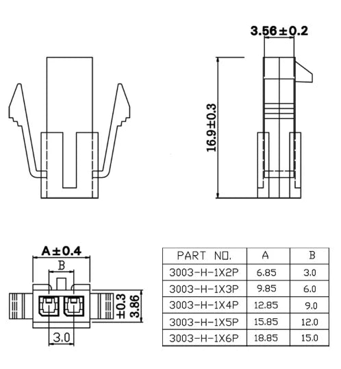 10set Mini 5557/5559 3.0mm  Pitch Connector Single Row Male/Female Housing+ Terminals 43645/43640 Micro-Fit 2/3/4/5/6Pin