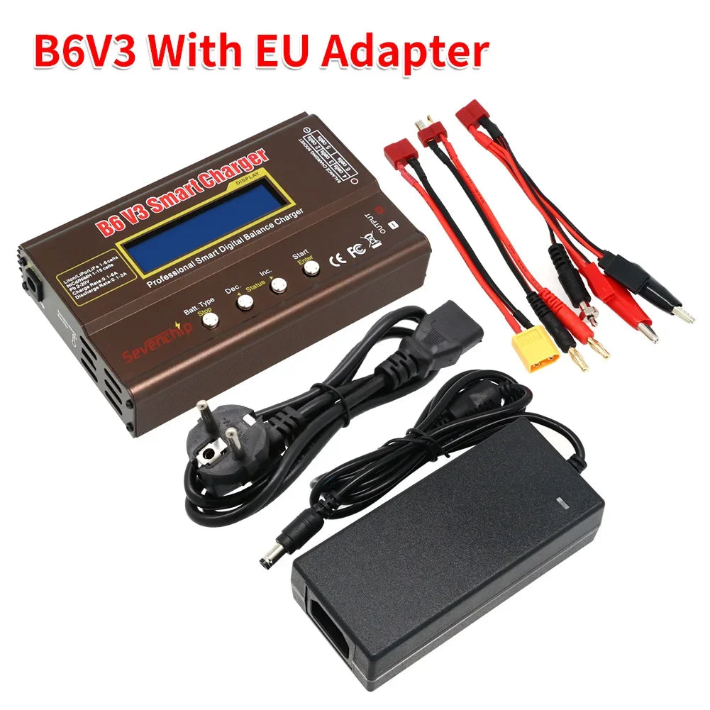 IMAX B6 V3 80W 6A battery charger for LiHv/lithium polymer/nickel hydrogen/lithium-ion/nickel cadmium digital remote control cha