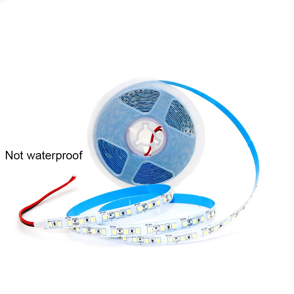 12V 24V LED Strip 2835 120LEDs/m Home Lamp Strip Pink Red Ice Blue Green Golden Yellow Orange Flexible Waterproof Soft Lamp Bar