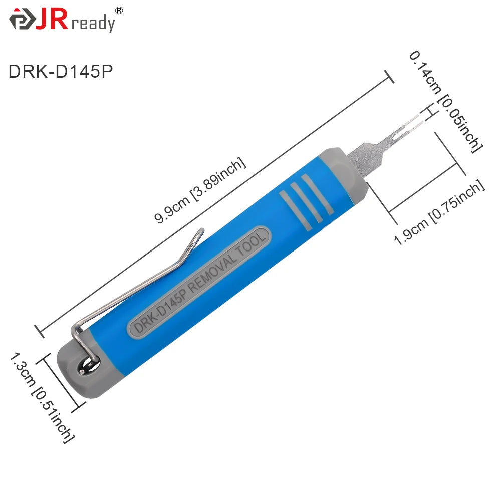 JRready DRK-D145P Electric Connector Pin Removal Tool is suitable for Molex And AMP Series Male Terminal.