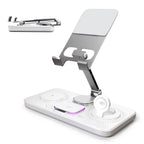 7-in-1 Wireless Charger Station 15W Fast Charging Type C Port Multi-Function Devices for iPhone 17 16 15 14 Samsung Airpods iPad
