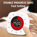Rechargeable Visual Timer Digital 60 Minutes Timing Silcent Timers Mechanical Dual Time Clock Countdown Timer Classroom
