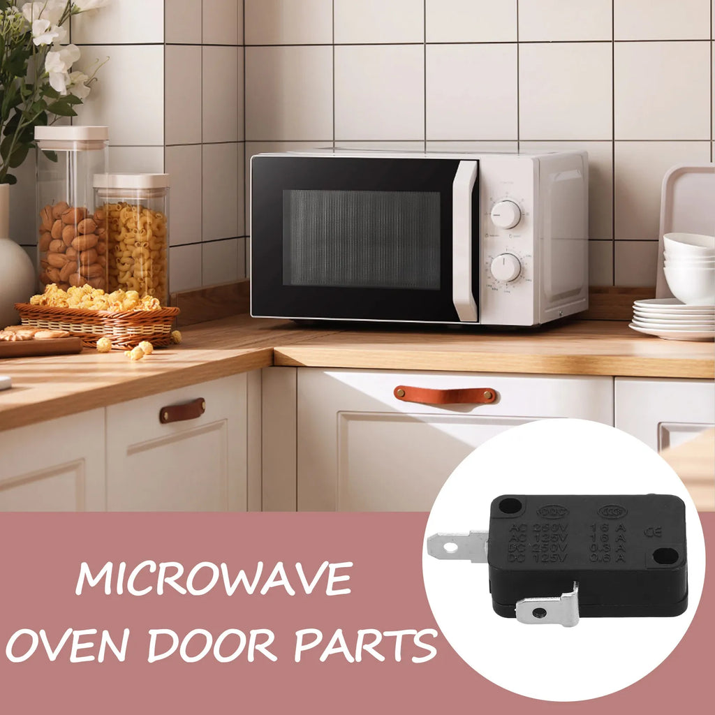 2Pcs Microwave Door Switch Universal Micro Momentary Replacement for Home Appliance Microwave Oven Fridge Washing Machine