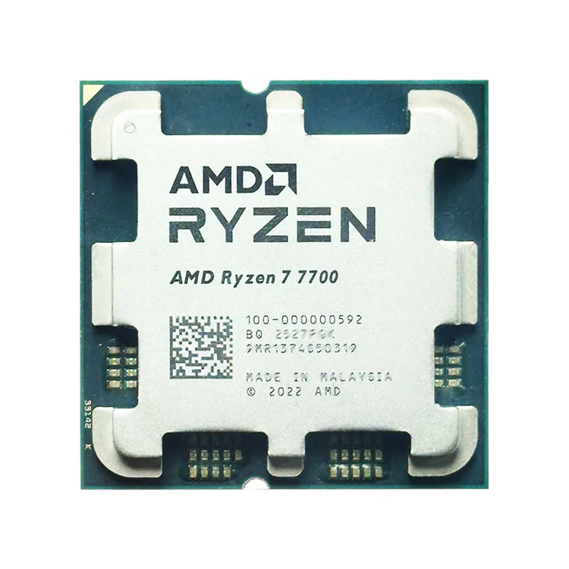 Used R7 7700 AMD Ryzen 7 7700 3.8GHz CPU processor 8-Core 16-Thread 5NM L3=32M 100-000000592 Socket AM5