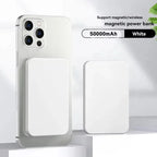 Lenovo Magnetic Wireless Power Bank 500000mAh Charger Fast Charging for Magsafe External Spare Battery For All Android iPhone