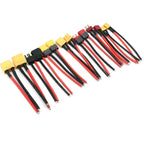 Xt60 Xt30 T Xt90 Mpx Plug Connector Male / Female Connector Plug With 12/14 /16awg Silicone Wire 100mm For Rc Battery Cable