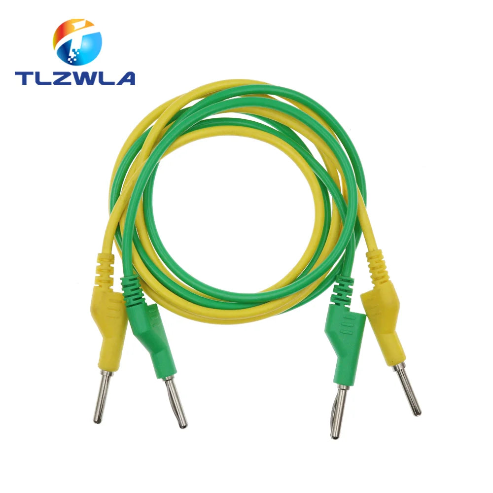 1PCS Dual 4MM Stackable Banana Plug Multimeter Test Leads 1M Cable 1000V/15A Pure Copper Test plug Connector