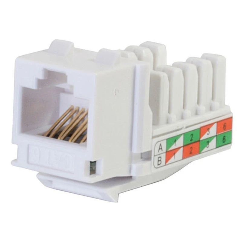 5pc CAT6 RJ45 110 Punch Down Keystone Computer Module Network Ethernet Jack